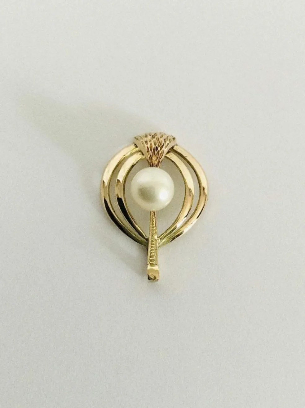 Pendentif Or Et Perle