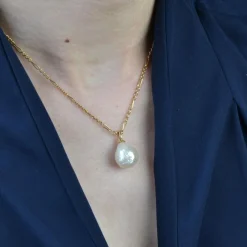 Pendentif Or et Perle Soufflure
