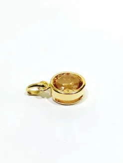 Pendentif or et topaze impériale