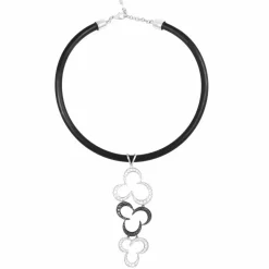 Pendentif Or Gris et Diamants
