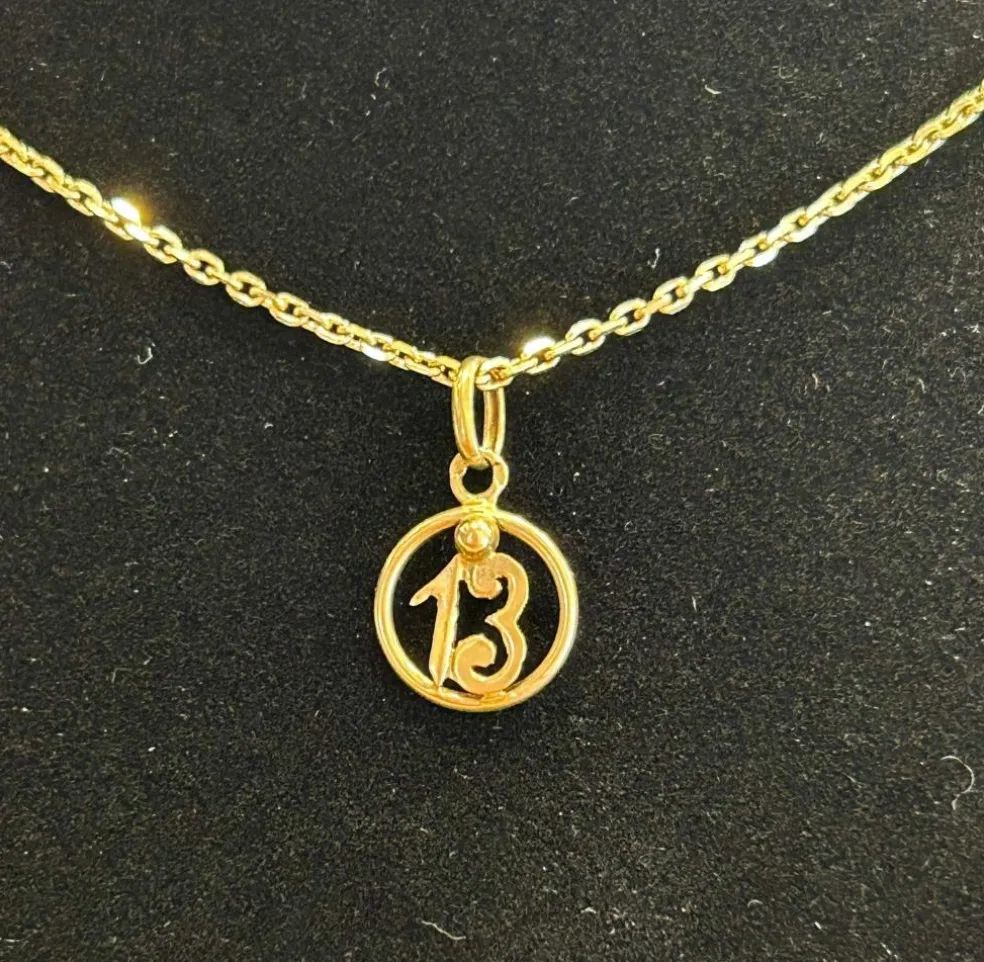 Pendentif or jaune