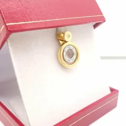 Pendentif or jaune & diamants