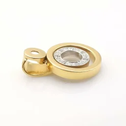 Pendentif or jaune & diamants