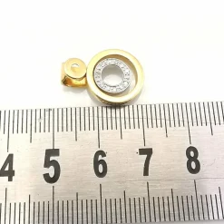 Pendentif or jaune & diamants