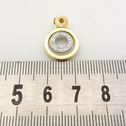 Pendentif or jaune & diamants