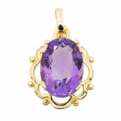 Pendentif Or jaune Améthyste