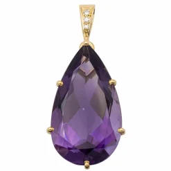 Pendentif Or jaune Améthyste