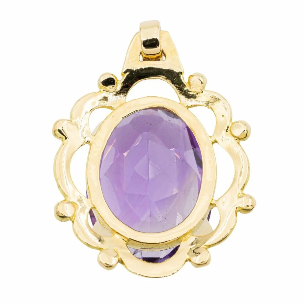 Pendentif Or jaune Améthyste