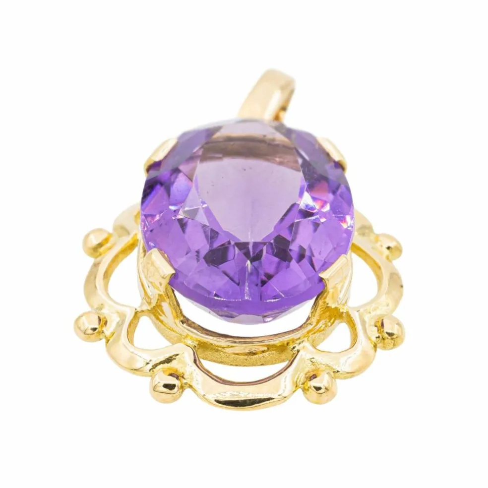 Pendentif Or jaune Améthyste