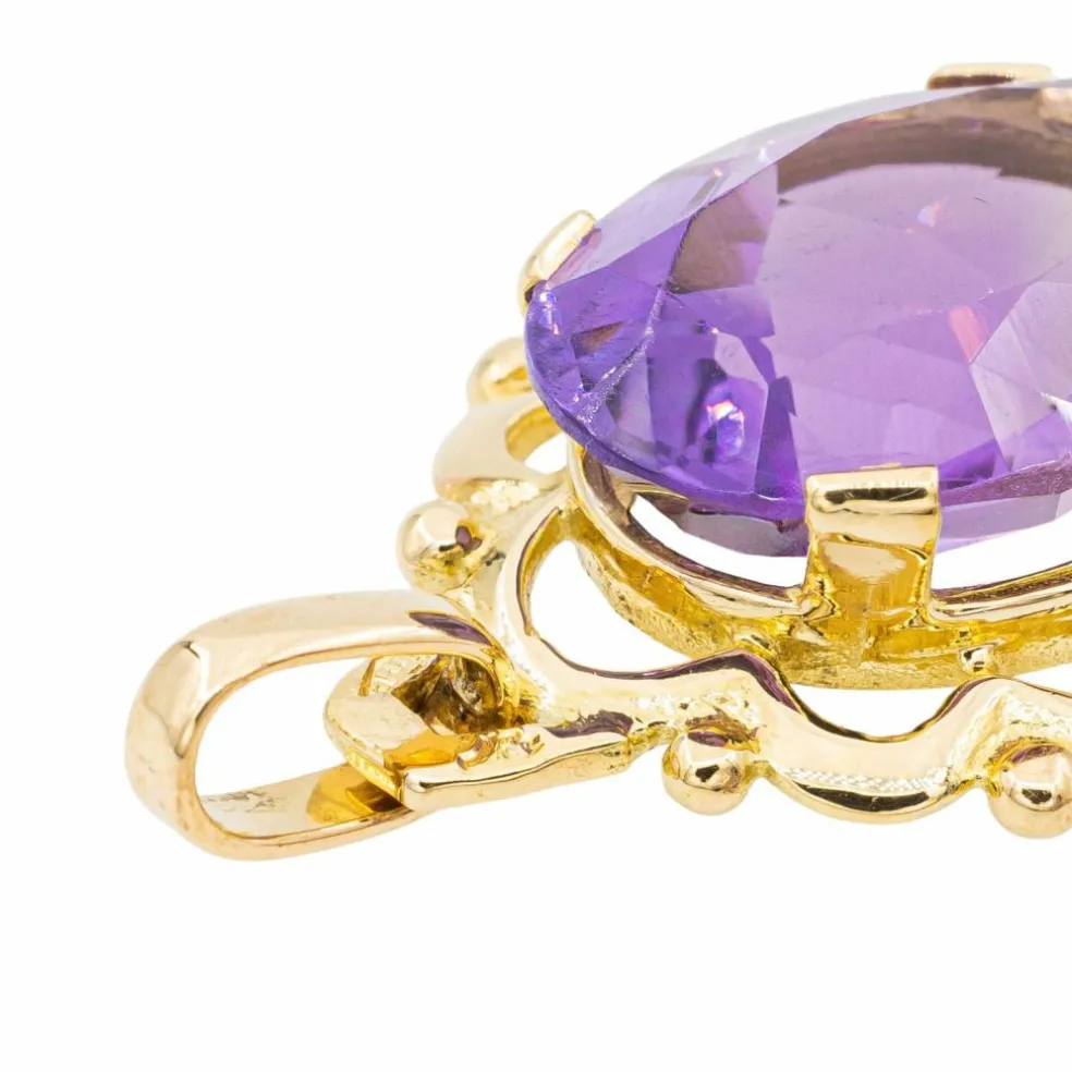 Pendentif Or jaune Améthyste