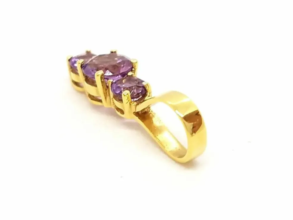 Pendentif Or jaune Améthyste