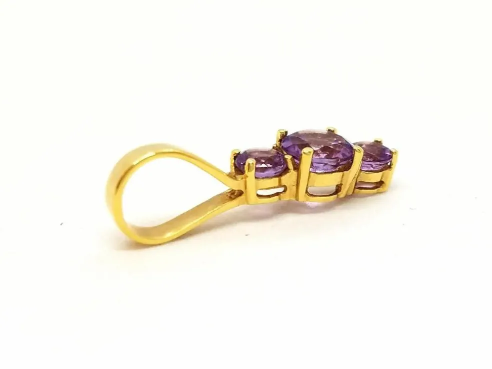 Pendentif Or jaune Améthyste