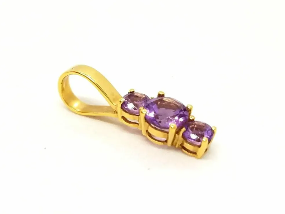 Pendentif Or jaune Améthyste