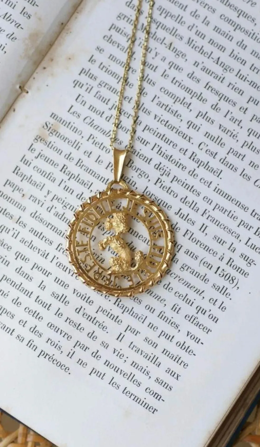 Pendentif Or jaune Caniche
