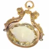 Pendentif or jaune, citrine