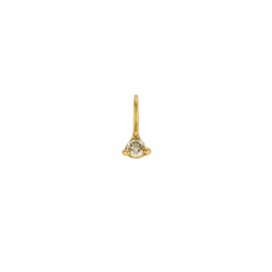 Pendentif or jaune diamant