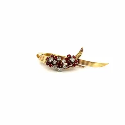Pendentif Or Jaune Diamants Saphirs