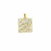 Pendentif or jaune diamants