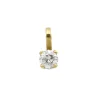Pendentif or jaune diamant