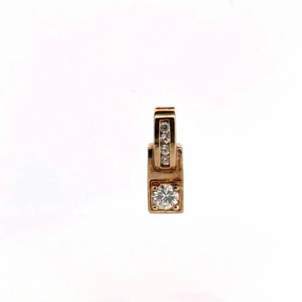 Pendentif Or Jaune Diamants