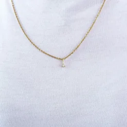 Pendentif or jaune diamant