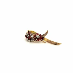 Pendentif Or Jaune Diamants Saphirs