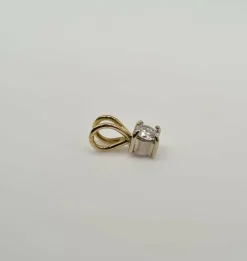 Pendentif or jaune diamant 0.25ct