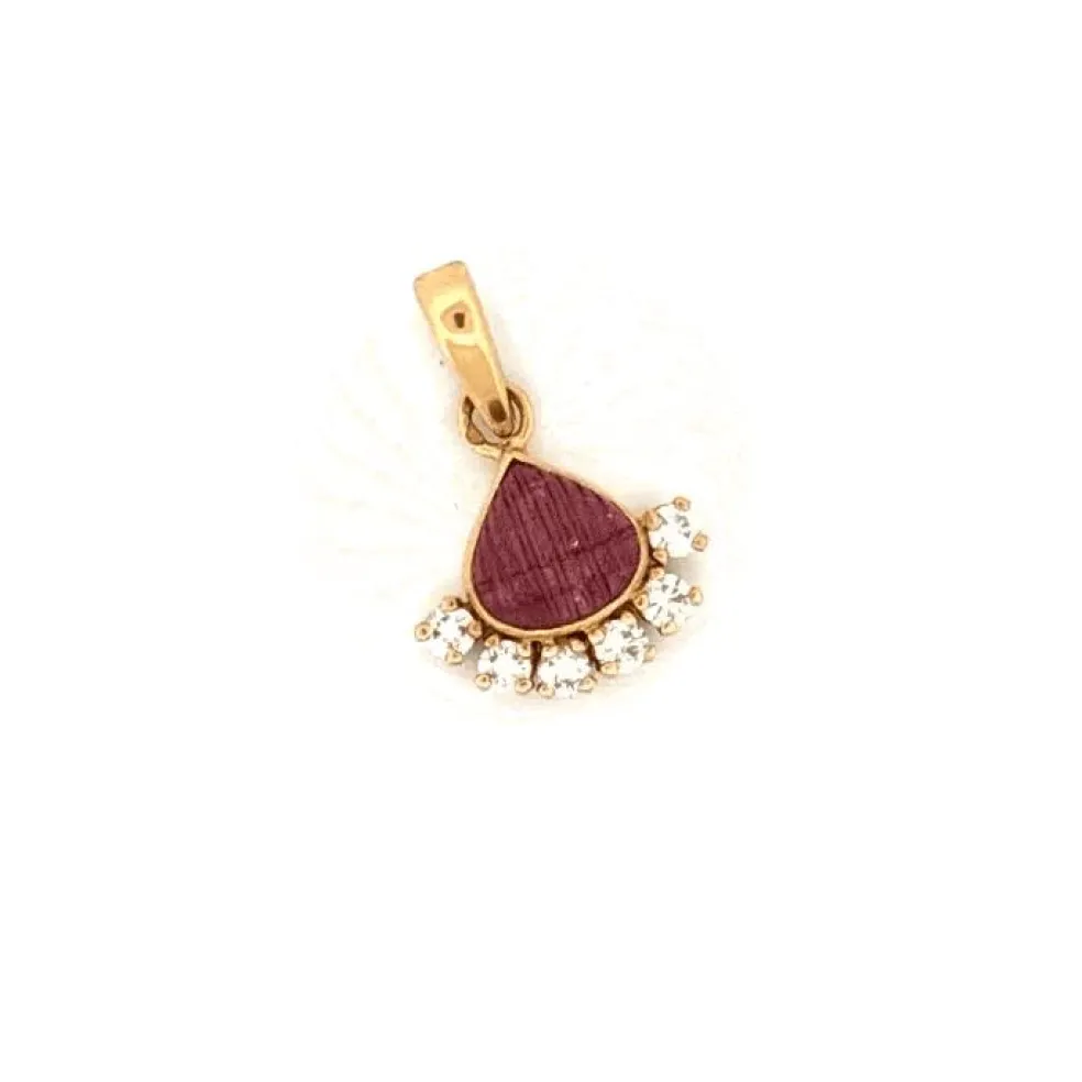 Pendentif or jaune diamants