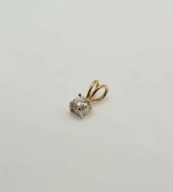 Pendentif or jaune diamant 0.25ct