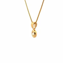 Pendentif or jaune diamant