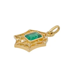 Pendentif Or jaune Emeraude