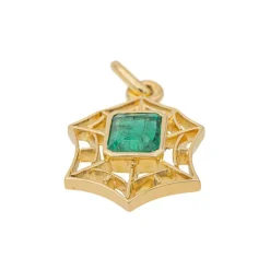Pendentif Or jaune Emeraude
