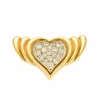 Pendentif or jaune et diamants