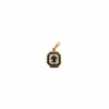 Pendentif or jaune et gris, saphirs et diamants