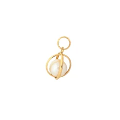 Pendentif or jaune et perle