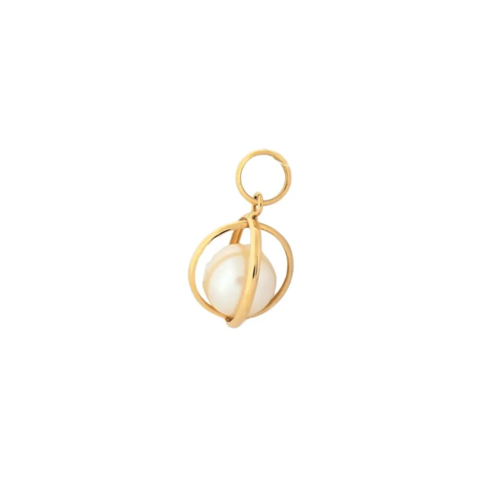 Pendentif or jaune et perle