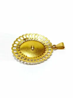 Pendentif or jaune et perle