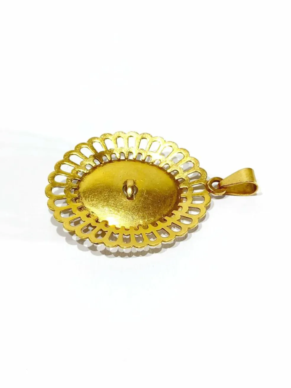 Pendentif or jaune et perle