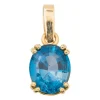 Pendentif Or jaune Indigolite