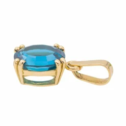 Pendentif Or jaune Indigolite