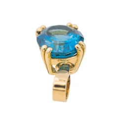 Pendentif Or jaune Indigolite