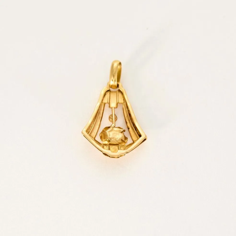 Pendentif or jaune La Cloche Fleurie