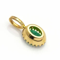 Pendentif Or jaune Émeraude Diamants