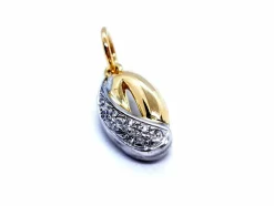 Pendentif Or jaune, Or blanc Diamant