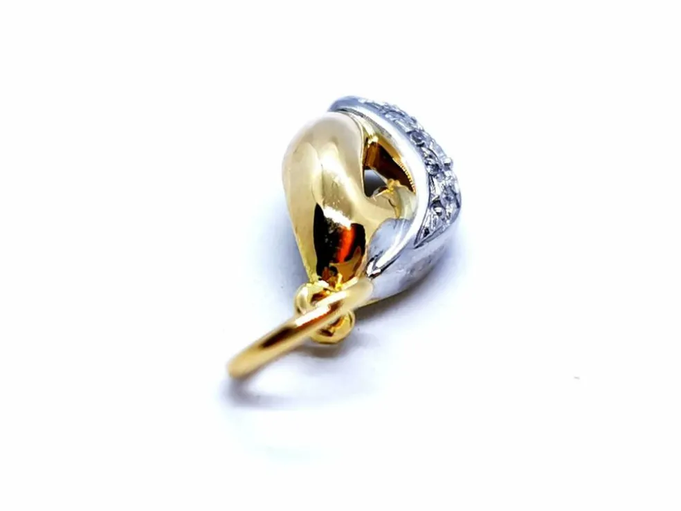 Pendentif Or jaune, Or blanc Diamant