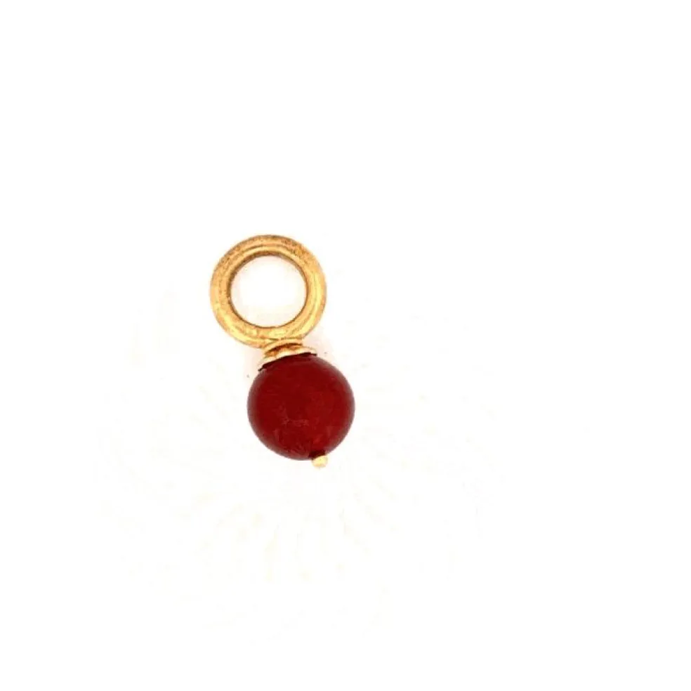 Pendentif or jaune perle