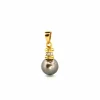 Pendentif Or Jaune, Perle & Diamants