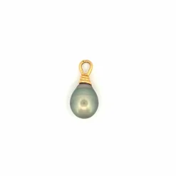 Pendentif or jaune Perle de Tahiti