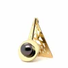 Pendentif or jaune perle de Tahiti