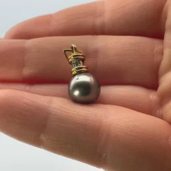 Pendentif Or Jaune, Perle & Diamants